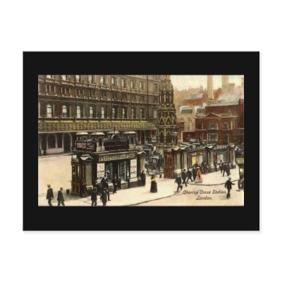 Old Postcard, Charing Cross Station, London by gregoryolney2