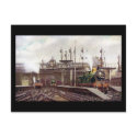 Old Postcard, Charing Cross Station, London