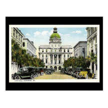 Old Postcard, City Hall, Savannah, Georgia