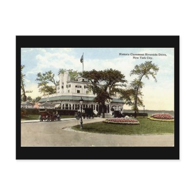 Old Postcard, Claremont, Riverside Drive, NYC by gregoryolney2