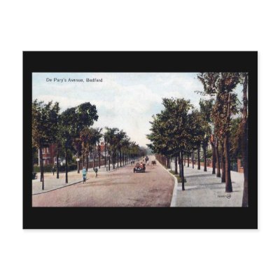 Old Postcard, De Pary's Avenue, Bedford by gregoryolney2