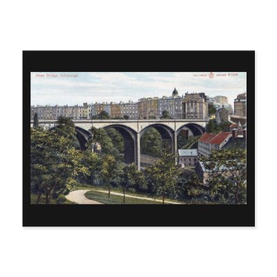 Old Postcard, Edinburgh, Dean Bridge by gregoryolney2