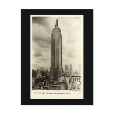 Old Postcard, Empire State Building, New York City by gregoryolney2