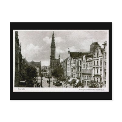 Old Postcard, Gdansk/Danzig - Lange Markt by gregoryolney2
