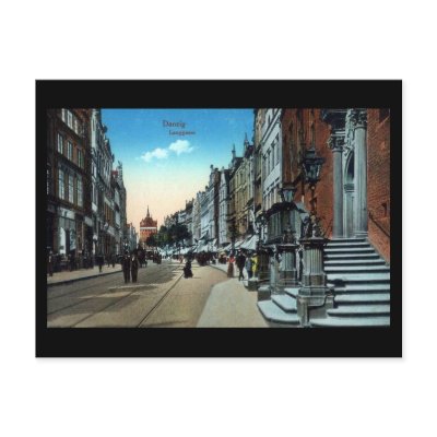 Old Postcard, Gdansk/Danzig, Langgasse by gregoryolney2