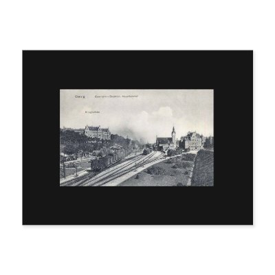 Old Postcard, Gdansk/Danzig - Railway Station by gregoryolney2