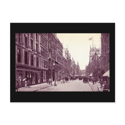 Old Postcard, Glasgow, Buchanan Street by gregoryolney2