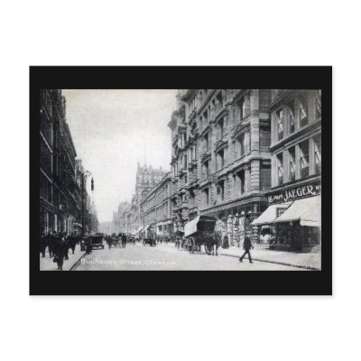 Old Postcard, Glasgow, Buchanan Street by gregoryolney2