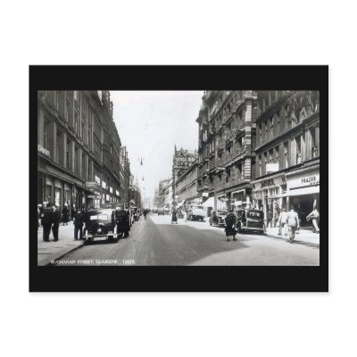 Old Postcard, Glasgow, Buchanan Street by gregoryolney2