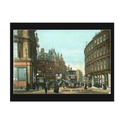 Old Postcard, Glasgow, Charing Cross by gregoryolney2