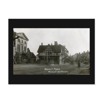 Old Postcard, Henley-in-Arden, Market Place by gregoryolney2