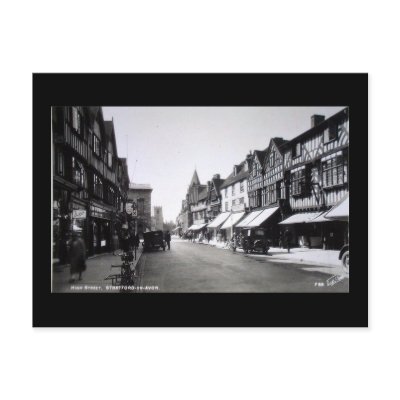Old Postcard, High St, Stratford-upon-Avon by gregoryolney2