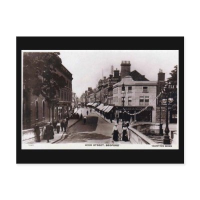 Old Postcard, High Street, Bedford, in 1918 by gregoryolney2