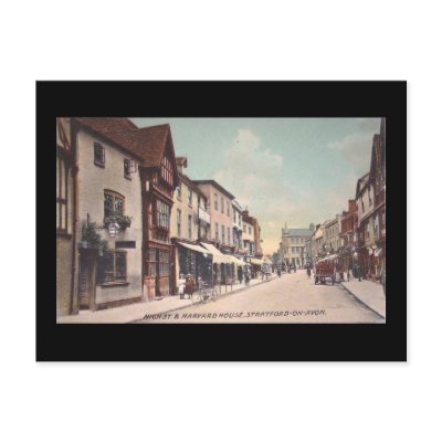 Old Postcard, High Street, Stratford-upon-Avon by gregoryolney2