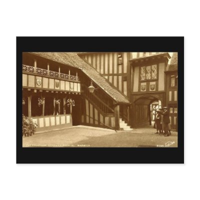 Old Postcard, Leycester Hospital, Warwick by gregoryolney2