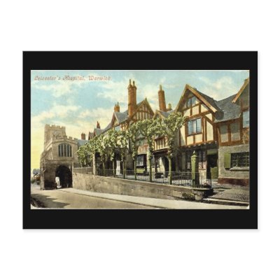 Old Postcard, Leycester Hospital, Warwick by gregoryolney2