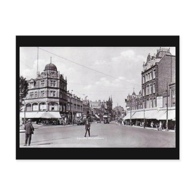 Old Postcard, London, Ealing Broadway by gregoryolney2