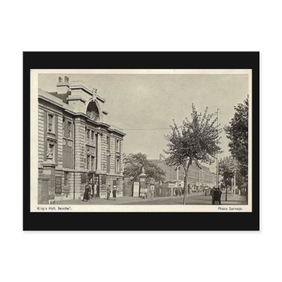 Old Postcard, London, Southall, King's Hall by gregoryolney2