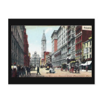 Old Postcard, Market St, Philadelphia, in 1909