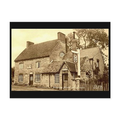 Old Postcard, Masons' Arms, Wilmcote by gregoryolney2