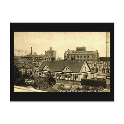 Old Postcard, Maypole Margarine, Southall by gregoryolney2