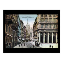 Old Postcard - Milan, Corso Vittorio Emanuele