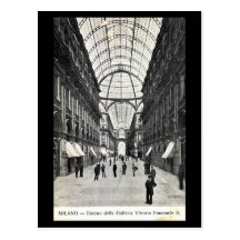 Old Postcard - Milan, Galleria