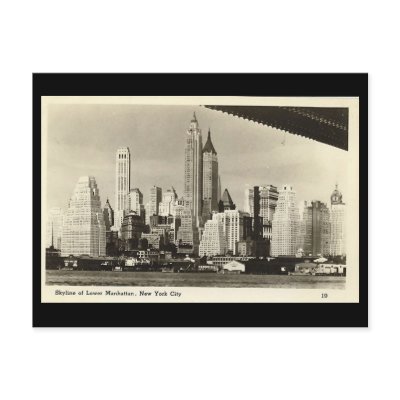 Old Postcard, New York City by gregoryolney2