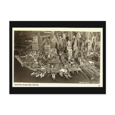 Old Postcard, New York City by gregoryolney2