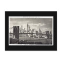 Old Postcard, New York City, Brooklyn Bridge