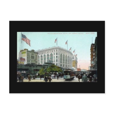 Old Postcard, New York City, Macy's by gregoryolney2