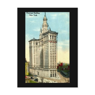 Old Postcard, New York City, Municipal Building by gregoryolney2