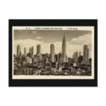 Old Postcard, New York City Skyline