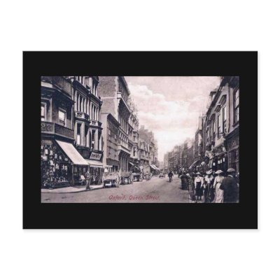 Old Postcard, Oxford, Queen Street by gregoryolney2