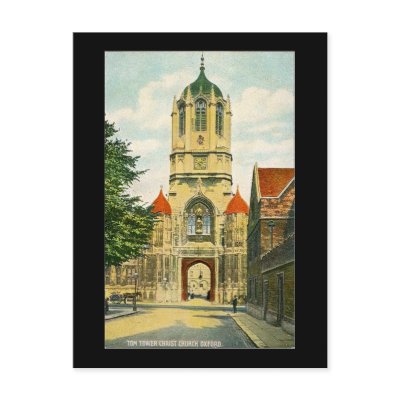 Old Postcard, Oxford, Tom Tower by gregoryolney2