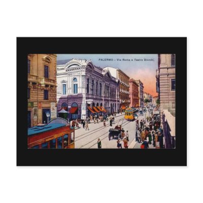 Old Postcard, Palermo, Sicily by gregoryolney2