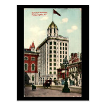 Old Postcard - Philadelphia Bulletin Building