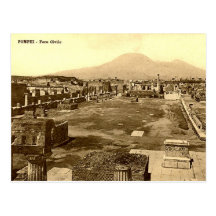 Old Postcard - Pompei, The Forum