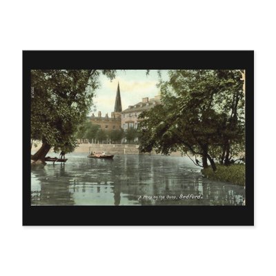 Old Postcard, River Ouse at Bedford by gregoryolney2