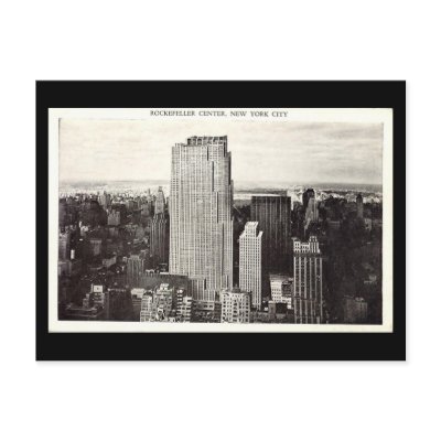 Old Postcard, Rockefeller Center, New York City by gregoryolney2