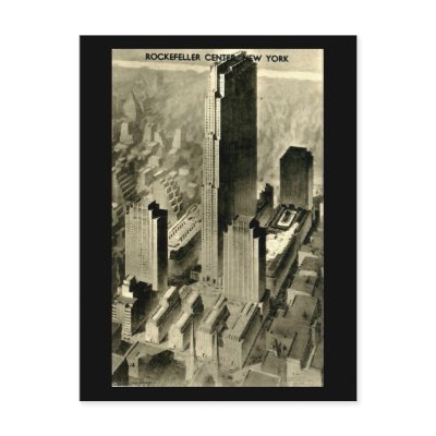 Old Postcard, Rockefeller Center, New York City by gregoryolney2