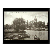 Old Postcard, Shakespeare Memorial Theatre, Stratf