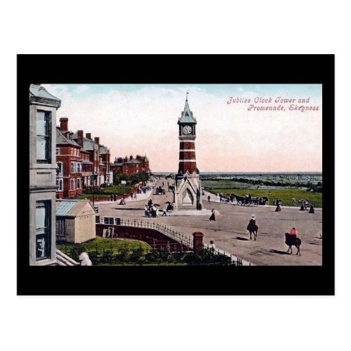 Old Postcard, Skegness, Clock Tower Zazzle