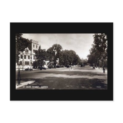 Old Postcard, St Giles, Oxford by gregoryolney2