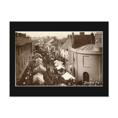 Old Postcard, Stratford-upon-Avon Mop by gregoryolney2