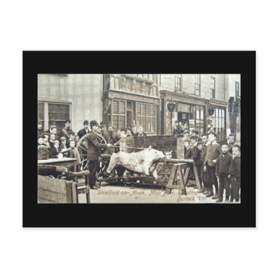 Old Postcard, Stratford-upon-Avon Mop 1897 by gregoryolney2