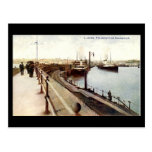 Old Postcard - The Harbour, Folkestone, Kent
