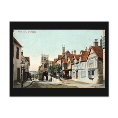 Old Postcard, Warwick, West Gate in 1905 by gregoryolney2