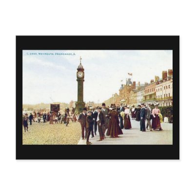 Old Postcard, Weymouth Promenade 1904 by gregoryolney2