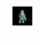 Old Pottery Small Gorilla Fitted White Tee Shirt